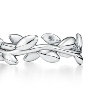 Paloma Picasso Olive leaf band ring silver
